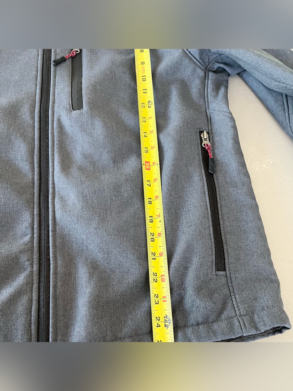 Hooey Softshell Full Zip Fleece Lined Jacket Gray Red Men’s Size M - Picture 8 of 8
